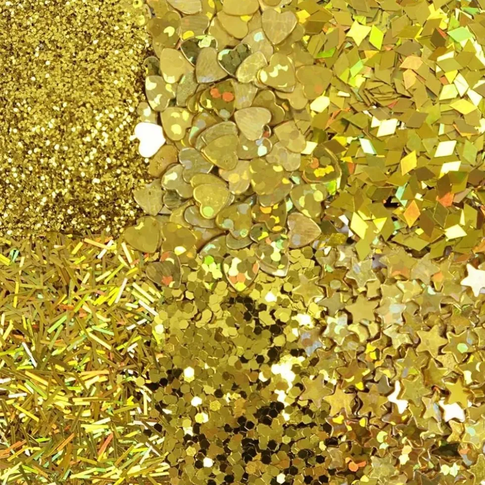 Bio-Glitter Blandede Guld Sæt