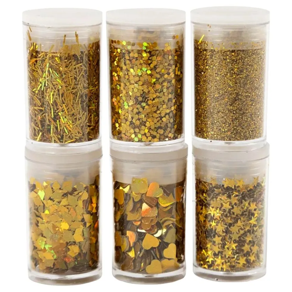 Bio-Glitter Blandede Guld Sæt