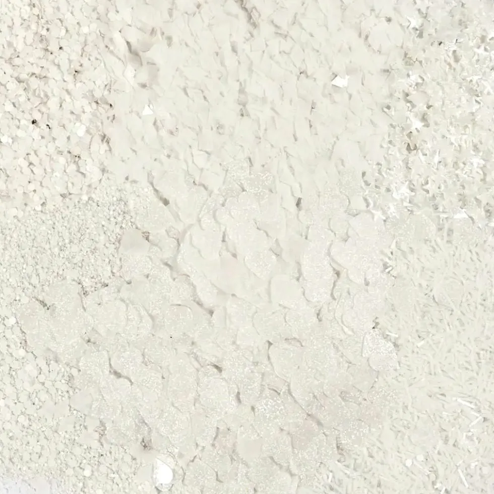 Bio-Glitter Blandede Hvidt Sæt