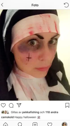 Blodig Nonne Kostume