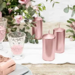 Bloklys Metallic Roséguld