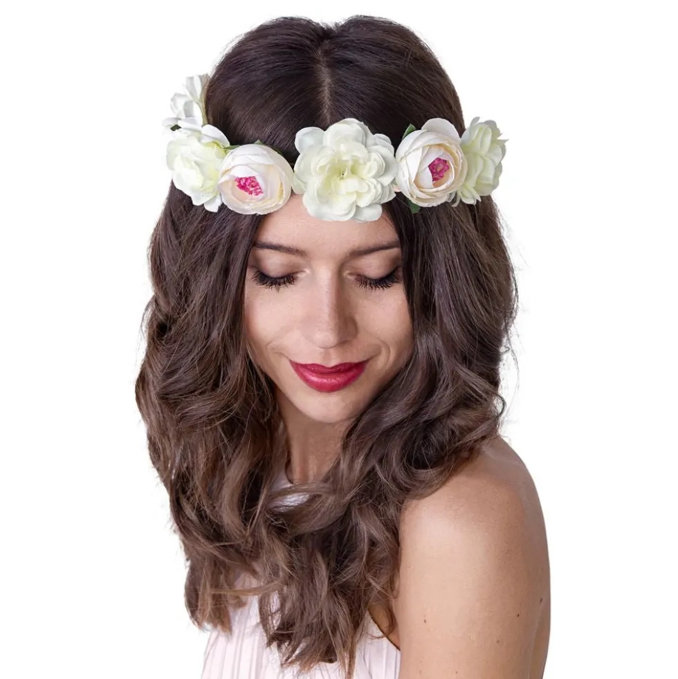Blomsterkrans Roser Hvid