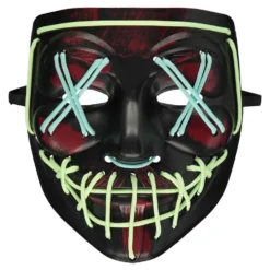 Blood Splatter Sort/Grøn Maske