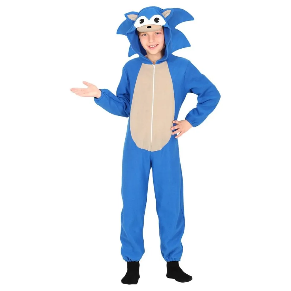 Blå Pindsvin Børnekostume