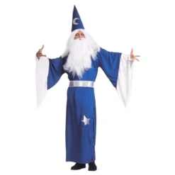 Blå Troldmand Kostume