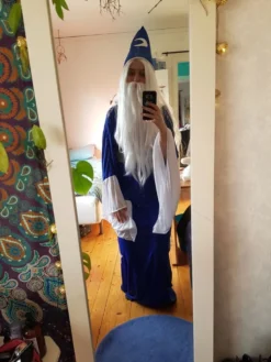 Blå Troldmand Kostume
