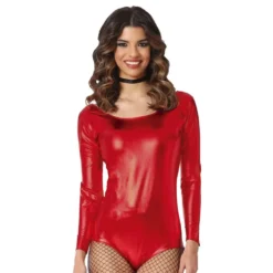 Bodysuit Rød Metallic