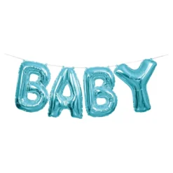 Bogstavballoner Baby Blå