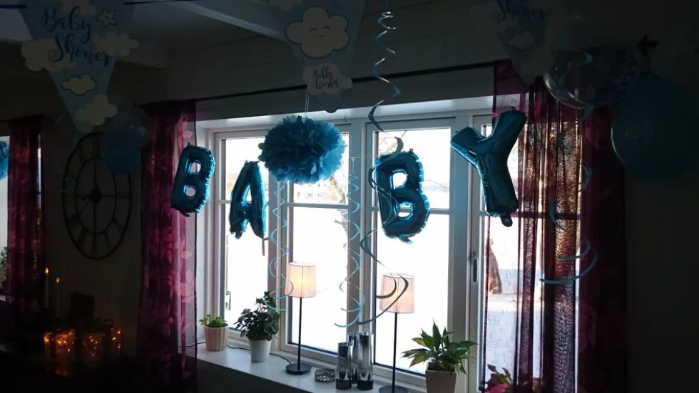 Bogstavballoner Baby Blå