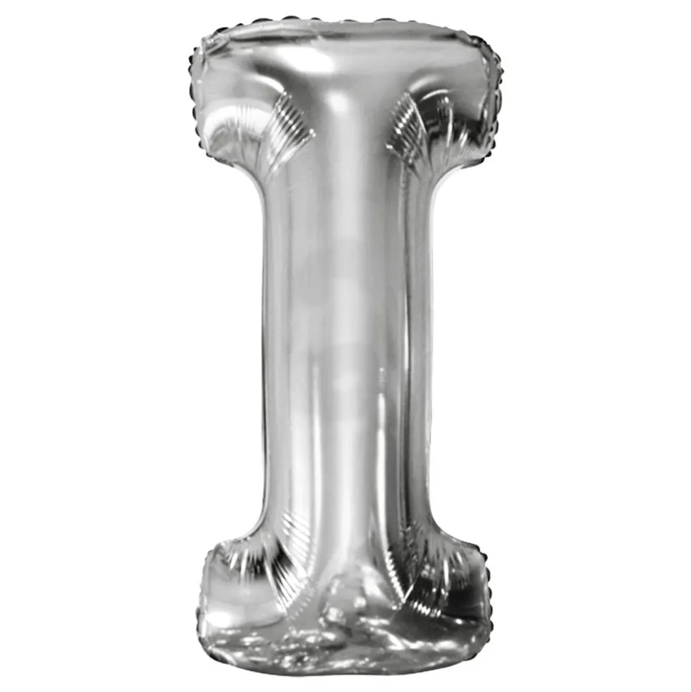 Bogstavballoner Sølv Metallic