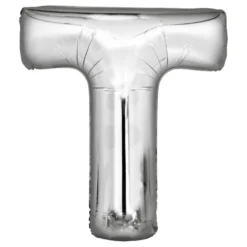 Bogstavballoner Sølv Metallic