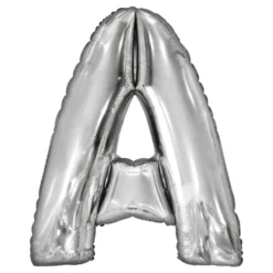 Bogstavballoner Sølv Metallic
