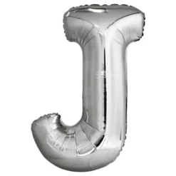 Bogstavballoner Sølv Metallic