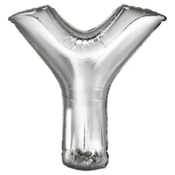 Bogstavballoner Sølv Metallic