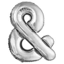 Bogstavballoner Sølv Metallic