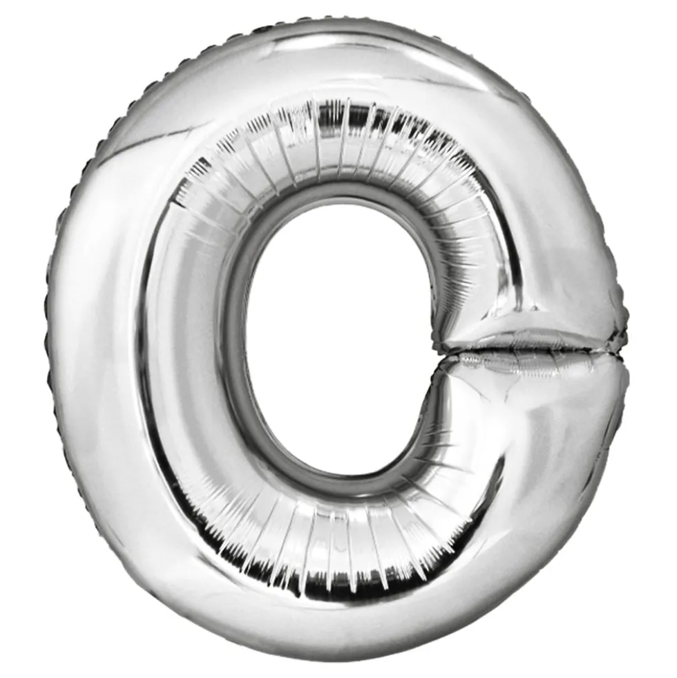 Bogstavballoner Sølv Metallic