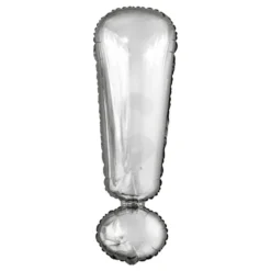 Bogstavballoner Sølv Metallic