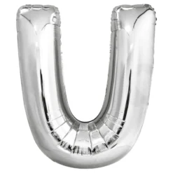 Bogstavballoner Sølv Metallic