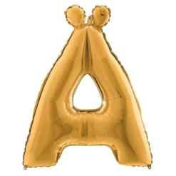 Bogstavballon Guld Metallic