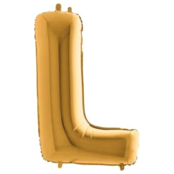 Bogstavballon Guld Metallic