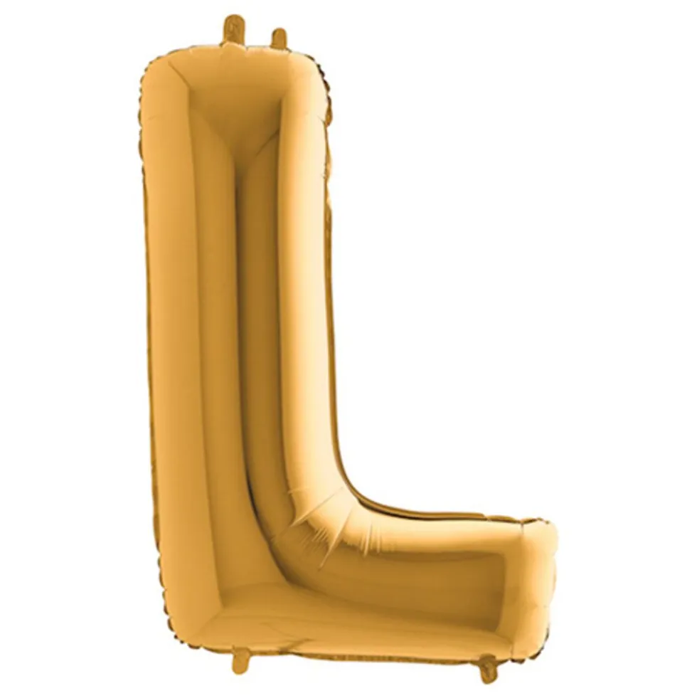 Bogstavballon Guld Metallic