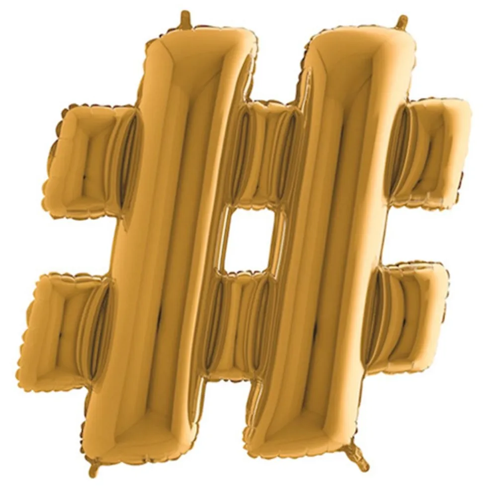 Bogstavballon Guld Metallic