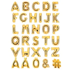 Bogstavballon Guld Metallic