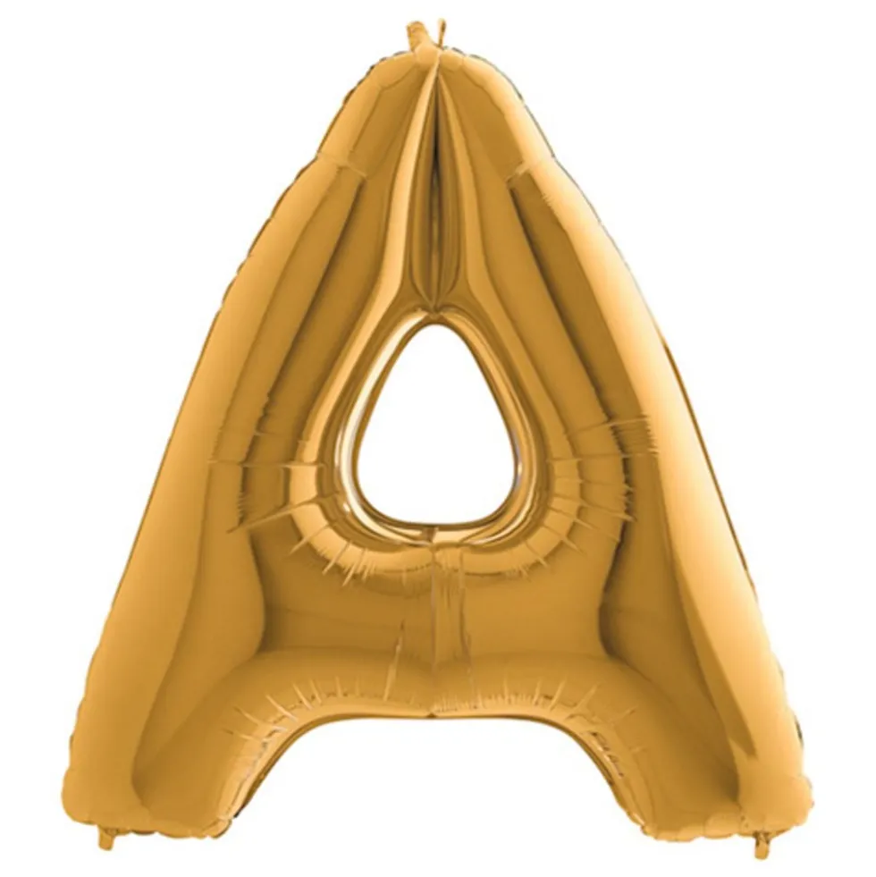 Bogstavballon Guld Metallic