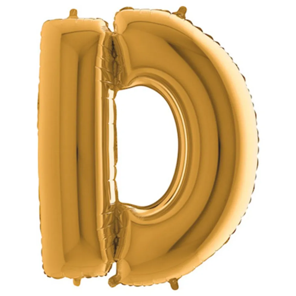 Bogstavballon Guld Metallic