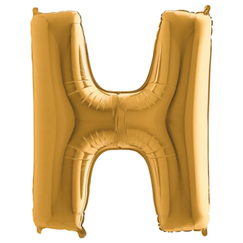Bogstavballon Guld Metallic