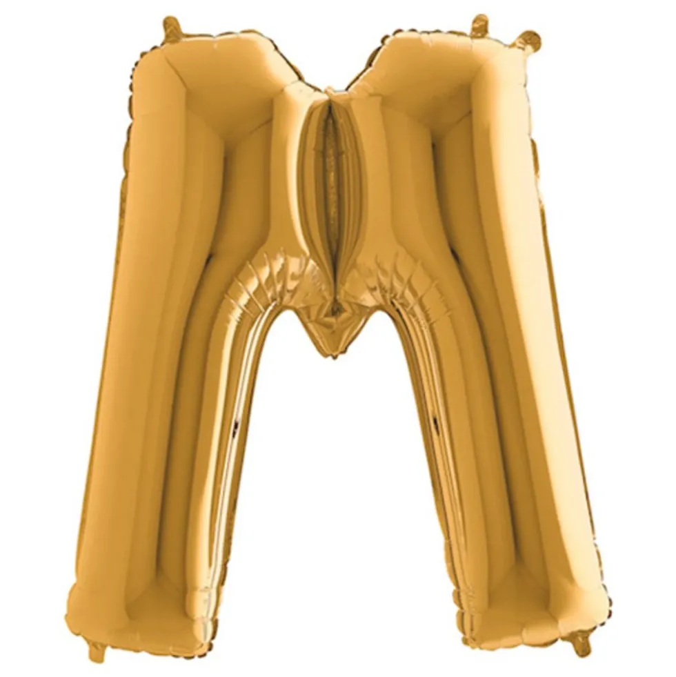 Bogstavballon Guld Metallic