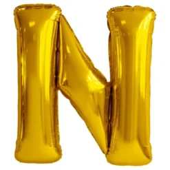 Bogstavballon Guld Metallic
