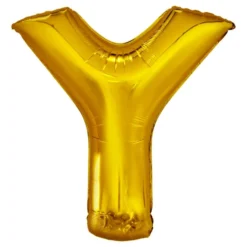 Bogstavballon Guld Metallic
