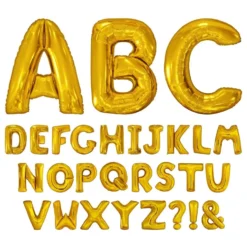 Bogstavballon Guld Metallic