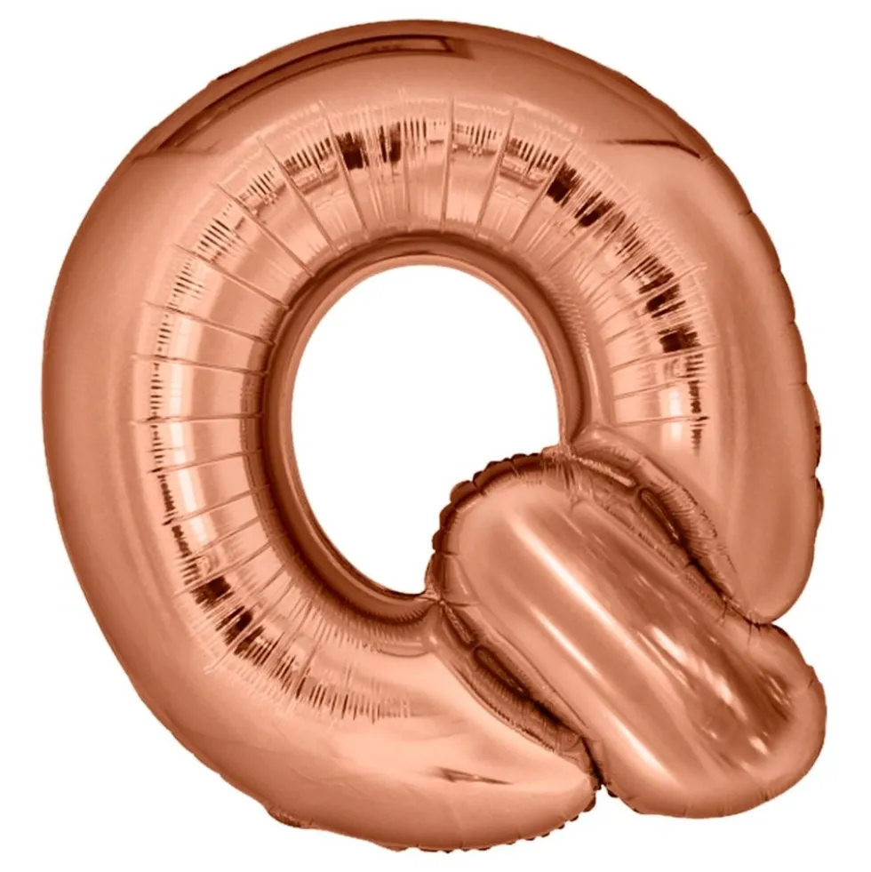 Bogstavballon Roséguld Metallic