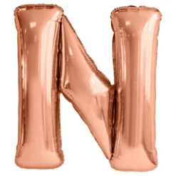 Bogstavballon Roséguld Metallic