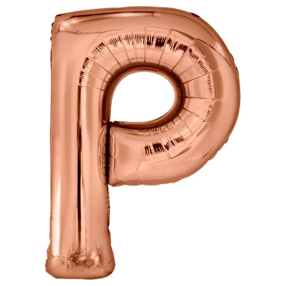 Bogstavballon Roséguld Metallic