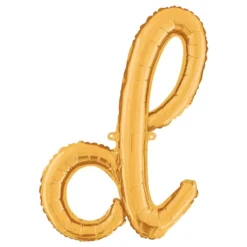 Bogstavballon Script Guld