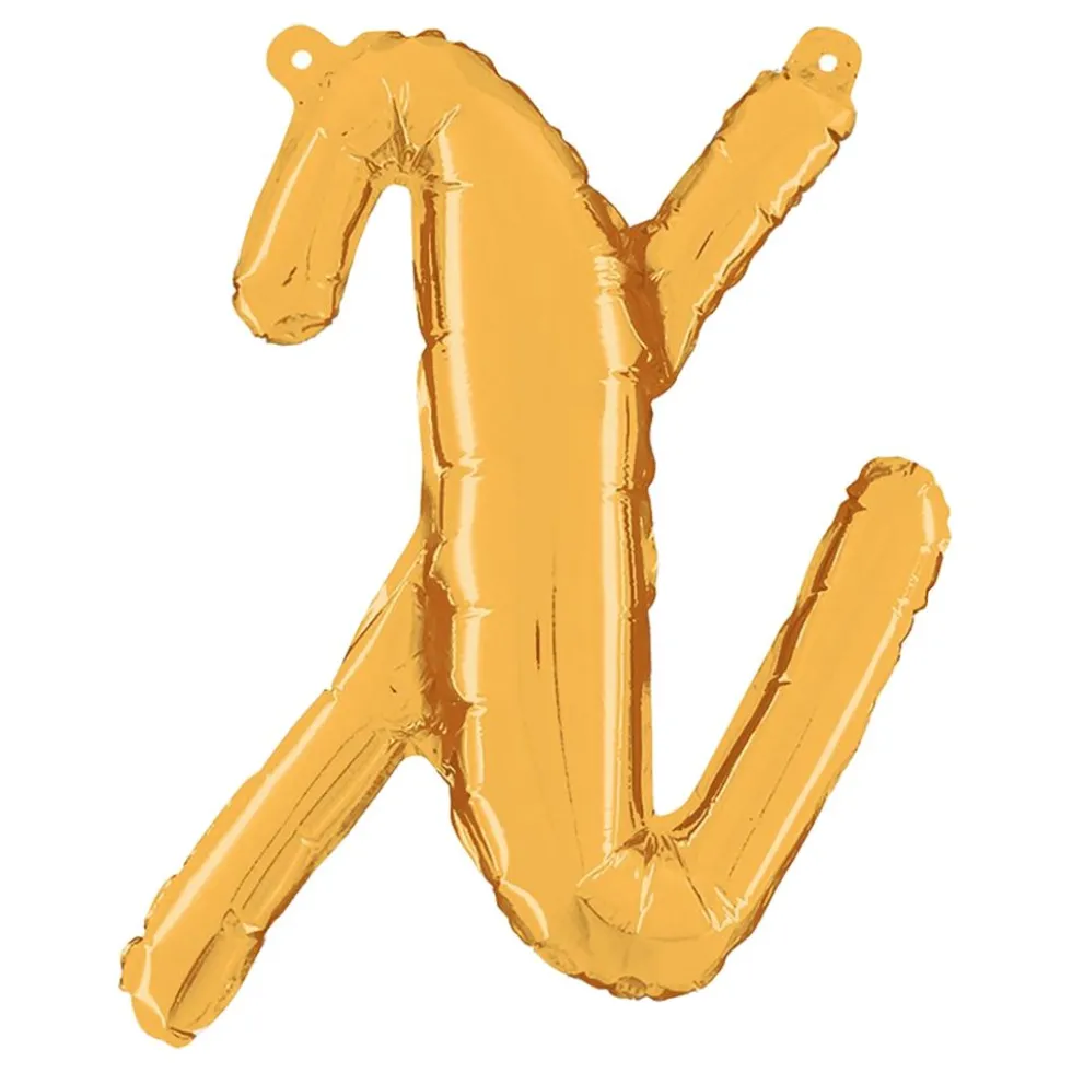 Bogstavballon Script Guld