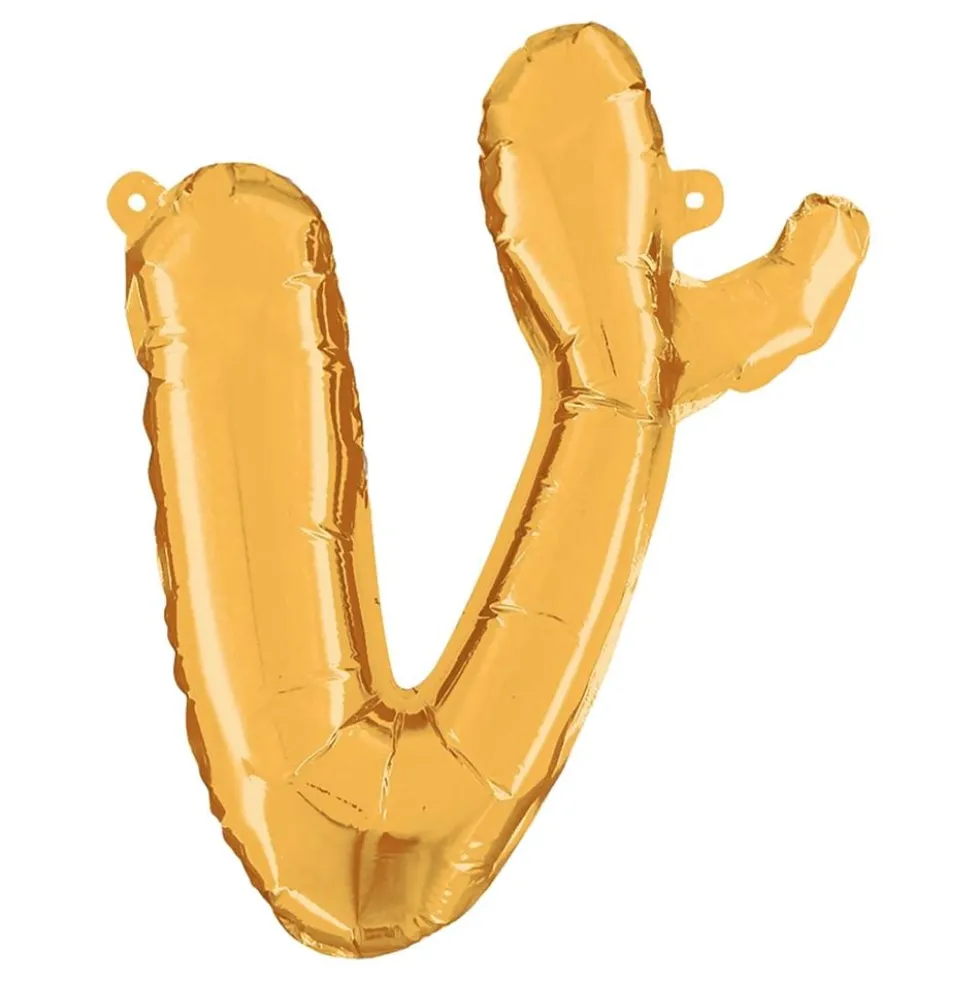 Bogstavballon Script Guld