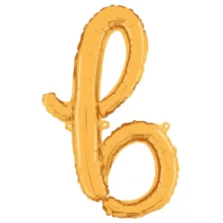 Bogstavballon Script Guld
