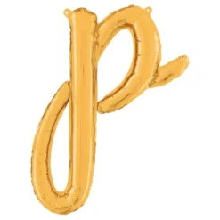 Bogstavballon Script Guld