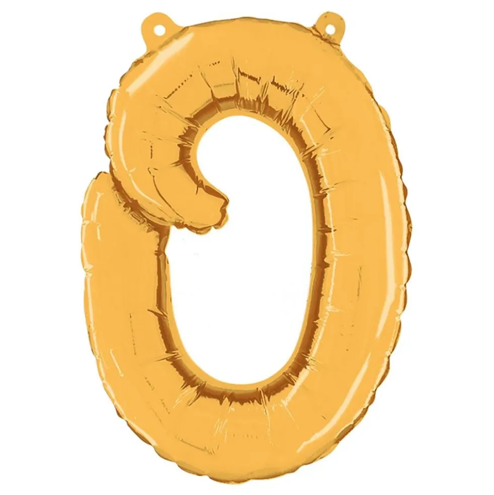 Bogstavballon Script Guld