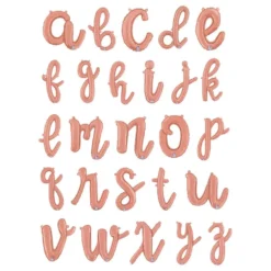 Bogstavballon Script Roséguld