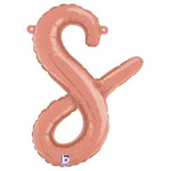 Bogstavballon Script Roséguld