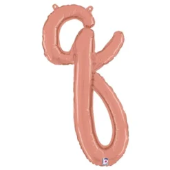 Bogstavballon Script Roséguld