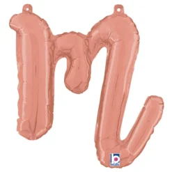Bogstavballon Script Roséguld
