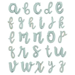 Bogstavballon Script Sølv