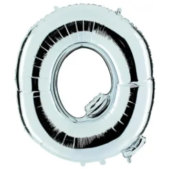 Bogstavballon Sølv Metallic