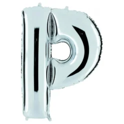 Bogstavballon Sølv Metallic